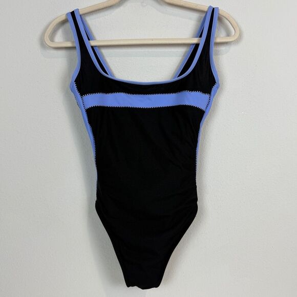 Miraclesuit Navy Lavender One Piece 10 - Picture 1 of 9
